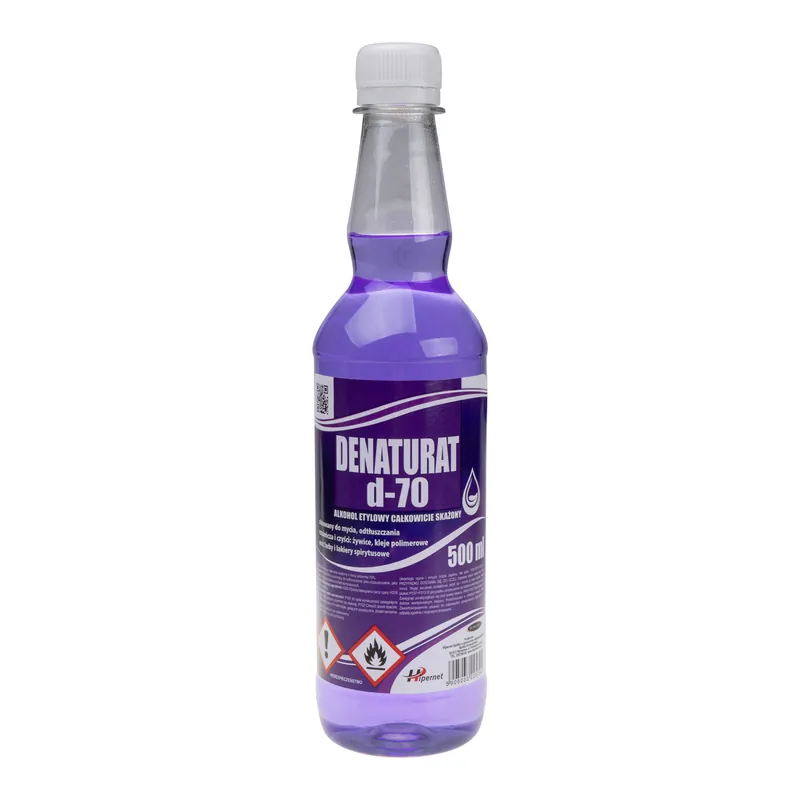 Denaturat D-70 Alkohol całkowicie skażony kolor 500 ml Wyjątkowa oferta