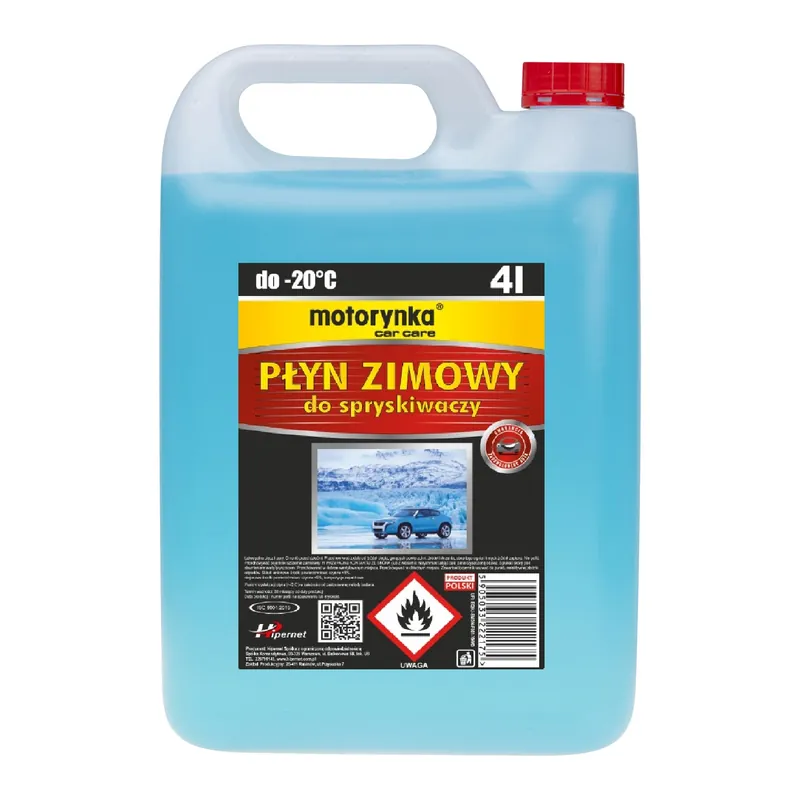 Płyn zimowy do spryskiwaczy samochodowych -20*C 4l (Motorynka) Nowość