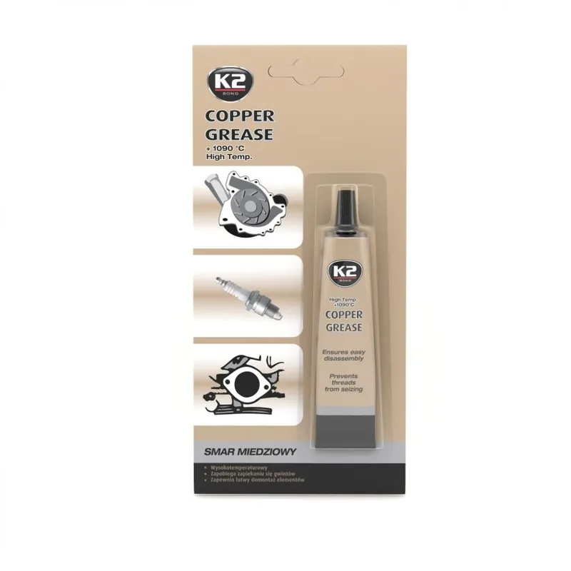 K2-COPPER GREASE 20G SMAR MIEDZIOWY Łatwy zwrot