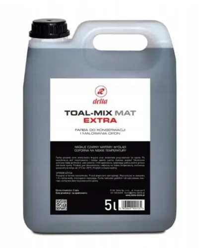 Wysoka jakość Farba do opon TOAL MIX Extra Mat 5L