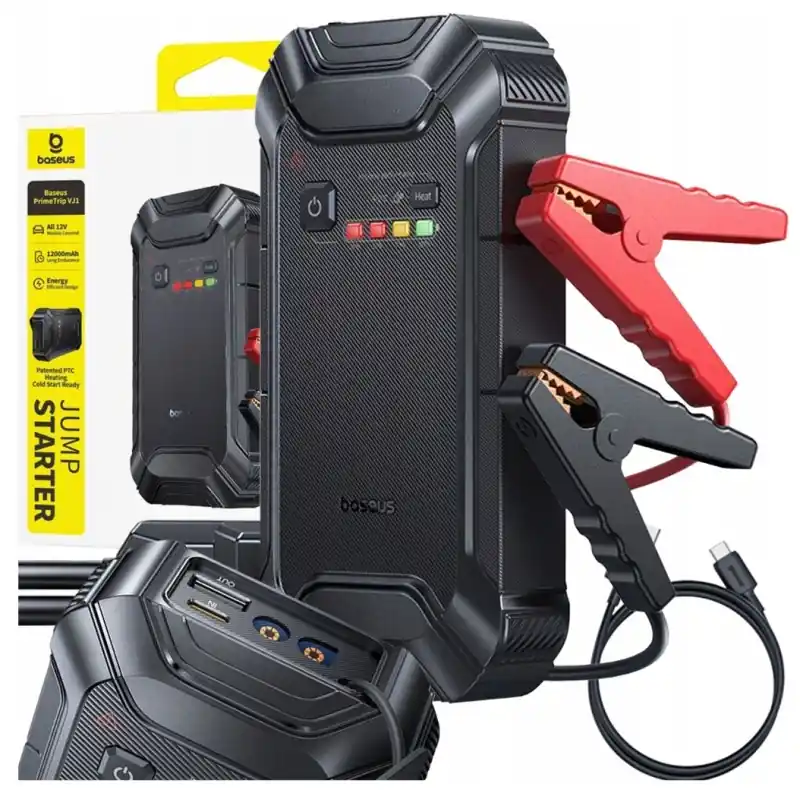 Jump starter Baseus PrimeTrip VJ1 12000mAh - czarny Premium