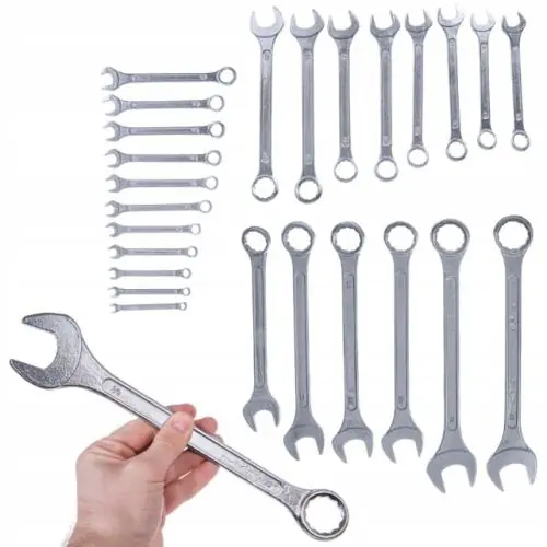 KLUCZE PŁASKIE PŁASKO OCZKOWE ZESTAW 6-32 MM 25 el Zniżka