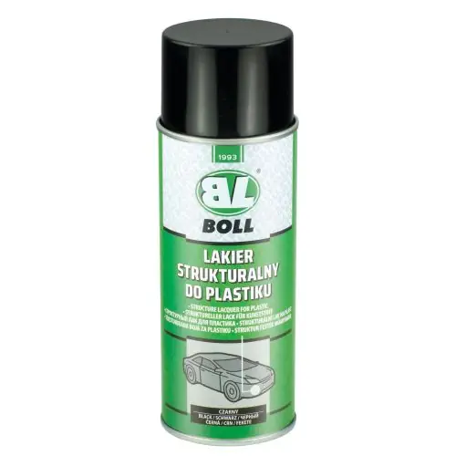 BOLL Lakier strukturalny do plastiku (spray 400ml) czarny Bezpieczna płatność
