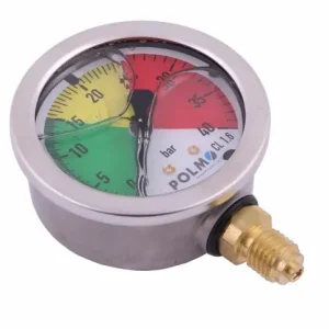 Wyjątkowa oferta Manometr glicerynowy M63 0-40 bar gwint M12x1.5 dolne przyłącze. obudowa kwasoodporna. Opryskiwacz POLMO