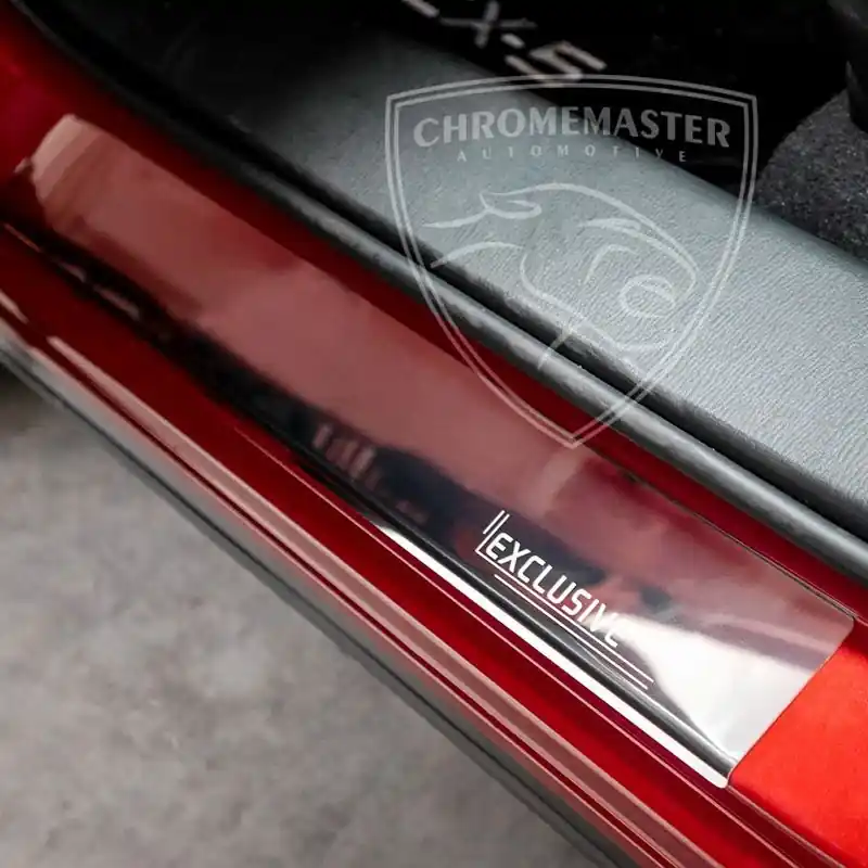 Nakładki progowe Chrome + grawer Mazda 2 III Taniej