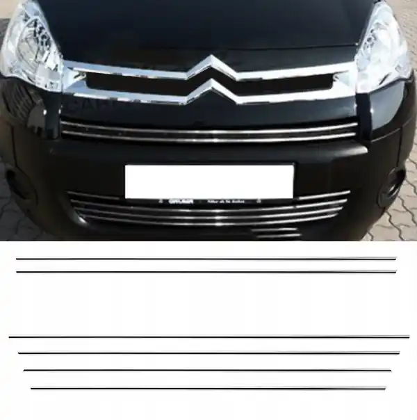 PEUGEOT PARTNER II B9 LISTWY CHROM GRILL na Atrapę Bezpieczne zakupy