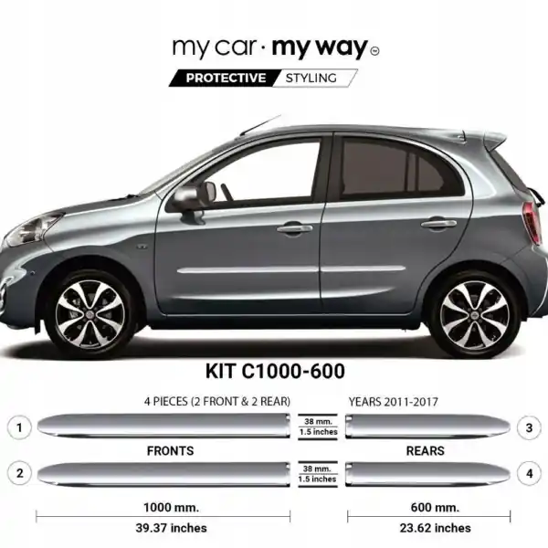 Nissan Micra IV K13 – Listwy CHROM Drzwi Ochronne Dodaj do koszyka