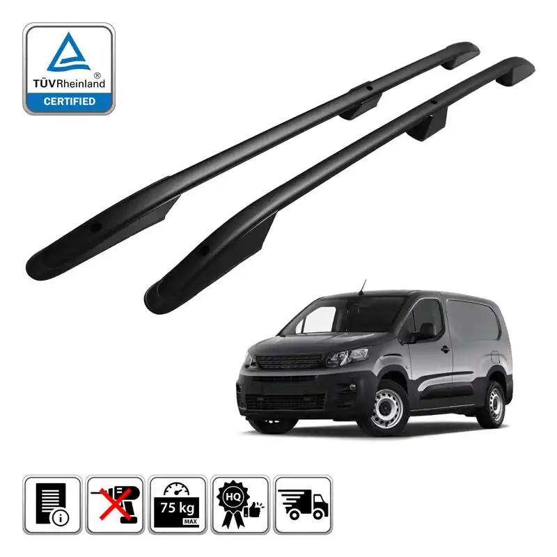 Wyprzedaż Relingi dachowe do Toyota Proace City 2020+ L1 Czarne