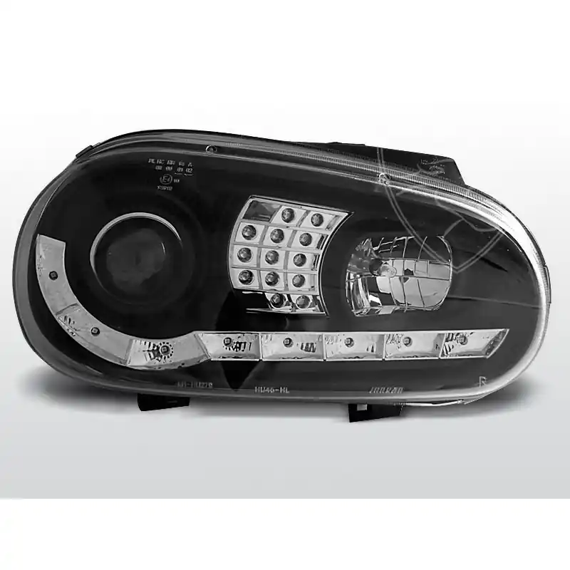 Lampy przednie Daylight Black Volkswagen VW Golf 4 Szybka wysyłka