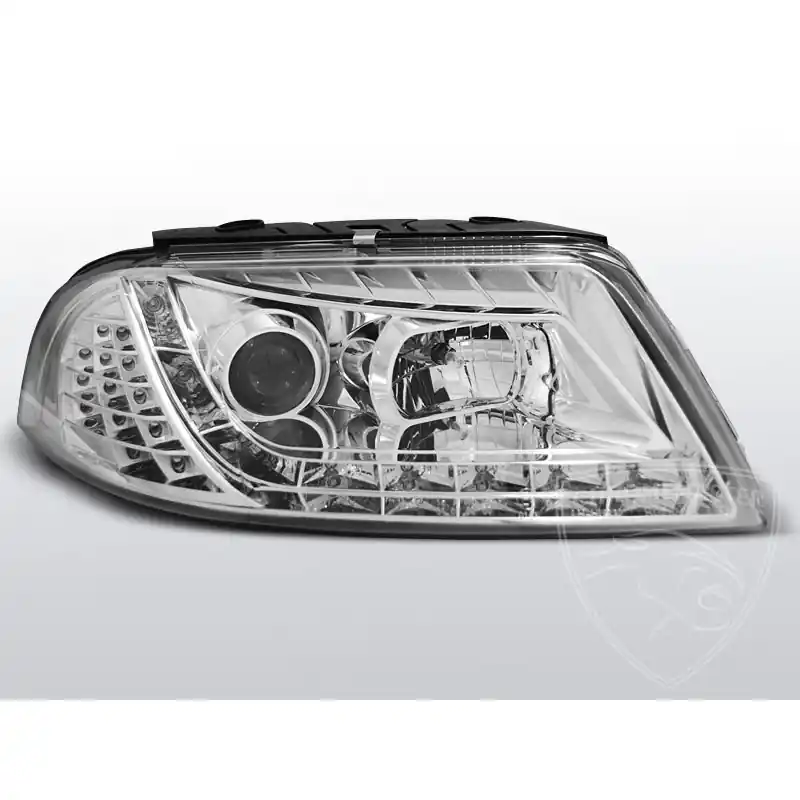 Lampy przednie Daylight Chrome Volkswagen VW Passat B5 FL Tani