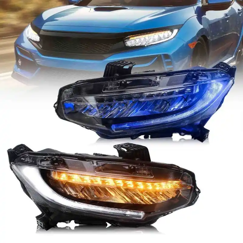 REFLEKTORY LAMPY PRZÓD LED HONDA CIVIC 16-21 Szybka dostawa