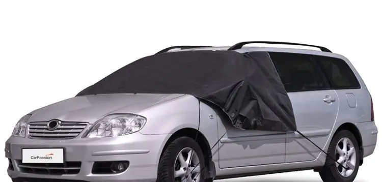 Osłona antyszronowa na przednią szybę CarPassion - DE LUX MEDIUM Niska cena