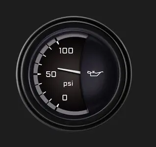Tylko do końca tygodnia Engine Oil Pressure Gauge - AutoCross Gray series