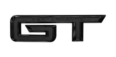 Bezpieczne zakupy Emblemat pokrywy bagażnika - "GT" - Połysk Czarny