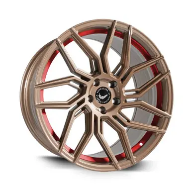 Kup teraz Koło - Barracuda Dragoon - 10x20 - Higloss Bronze Undercut Trimline Red